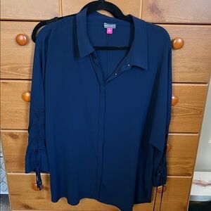 George Men's Deep Blue Casual Shirt